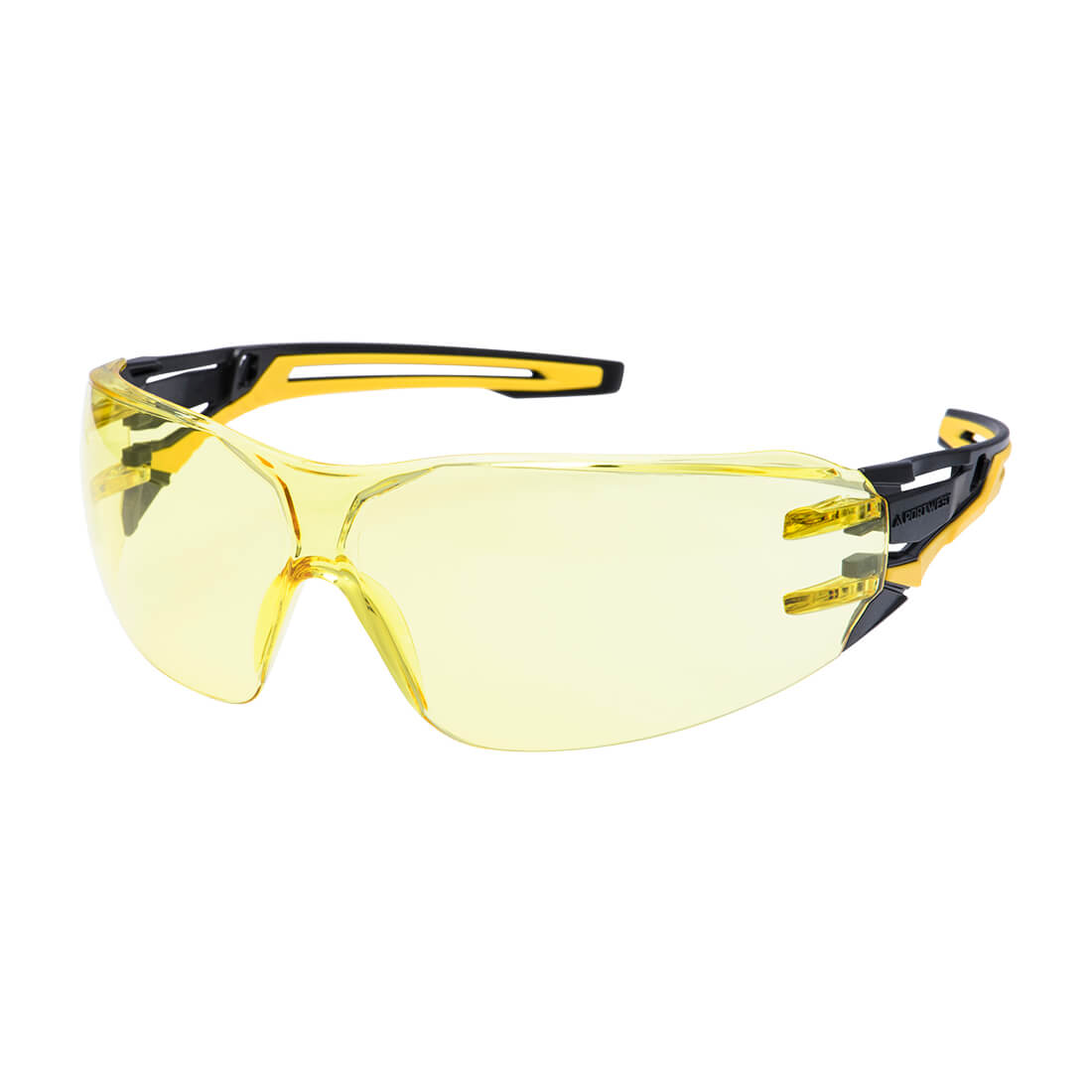 Portwest PR01 — Anthracite Wraparound Safety Glasses