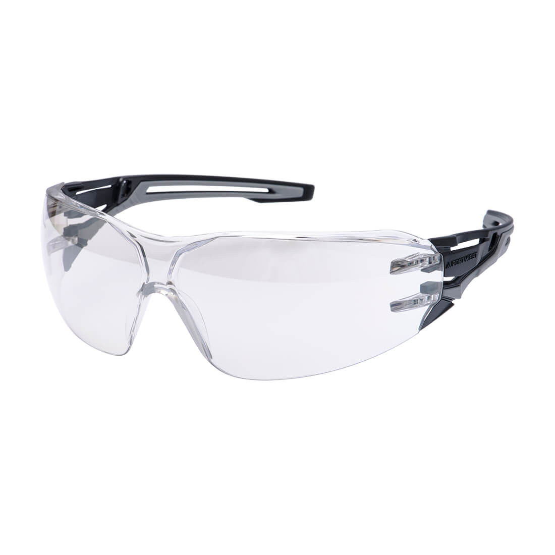 Portwest PR01 — Anthracite Wraparound Safety Glasses