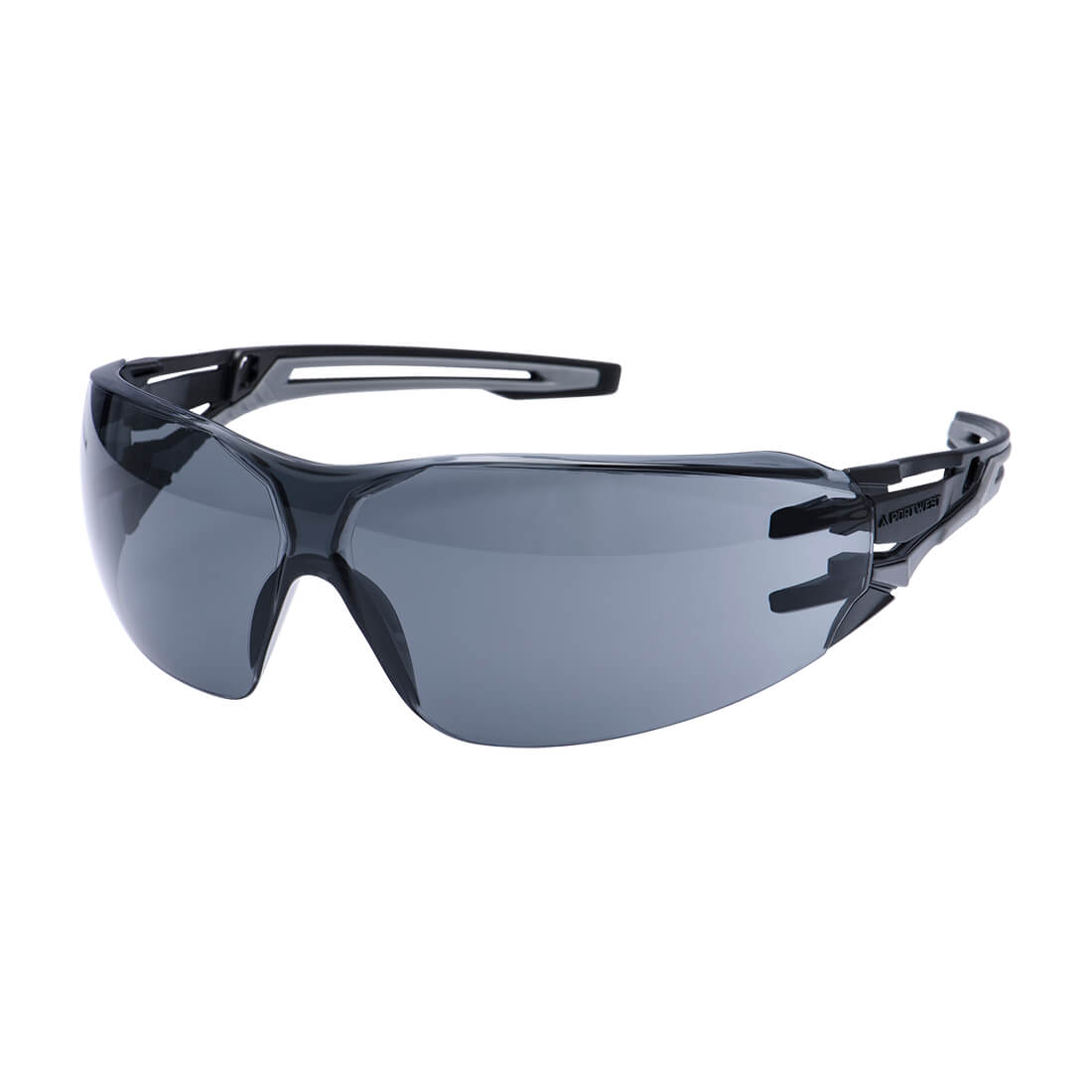 Portwest PR01 — Anthracite Wraparound Safety Glasses