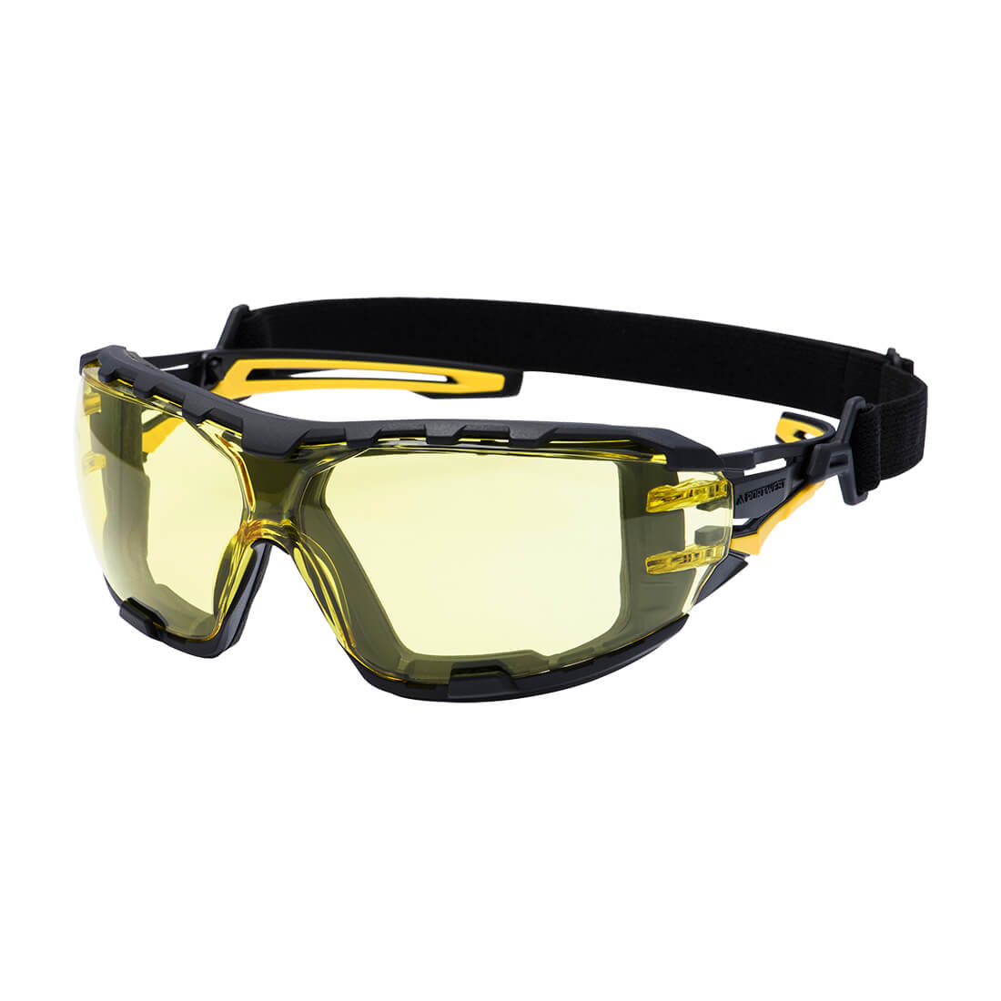 Portwest PR02 — Anthracite Wraparound Plus Safety Glasses