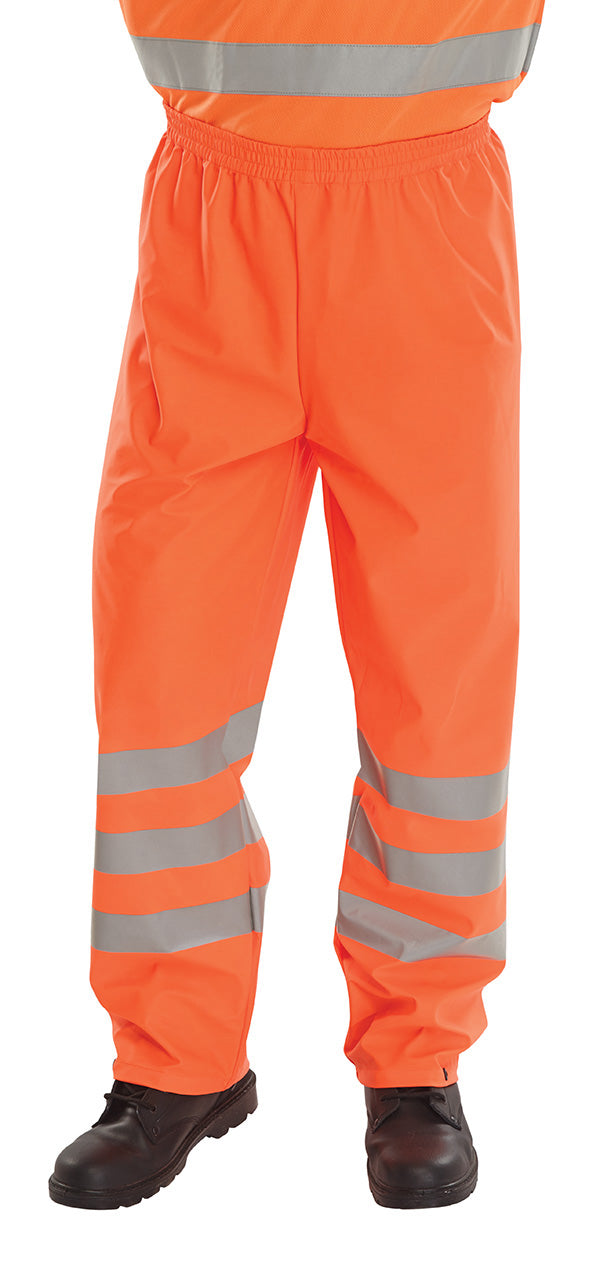Beeswift PUT471 — Hi-Vis PU Overtrousers