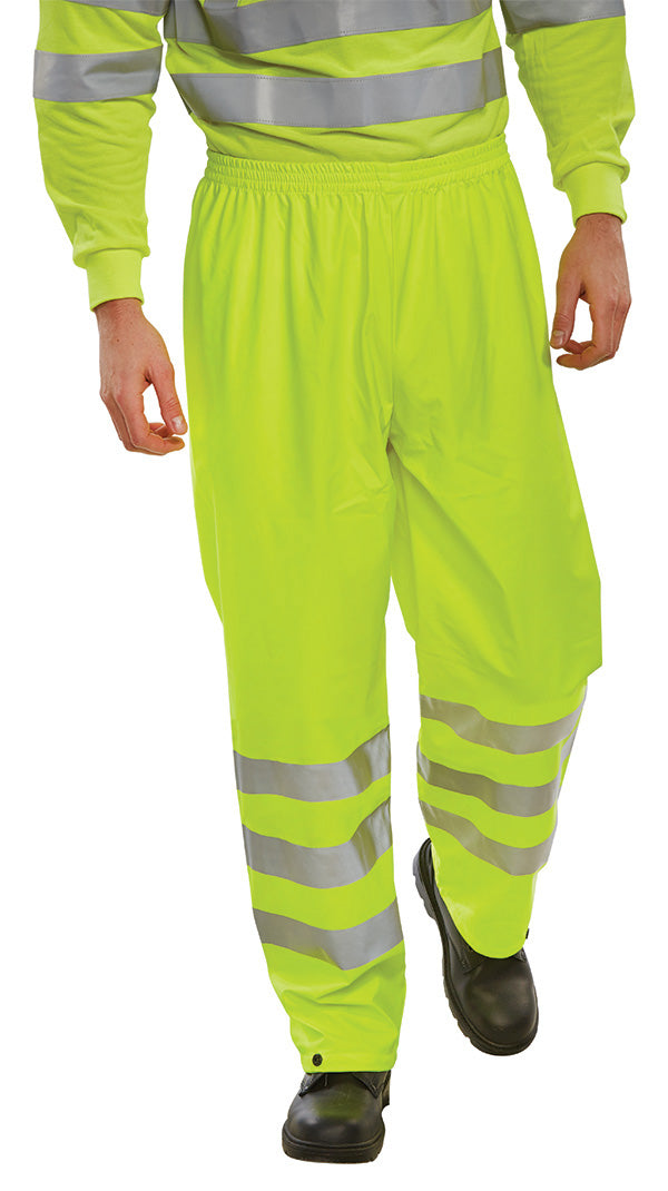 Beeswift PUT471 — Hi-Vis PU Overtrousers