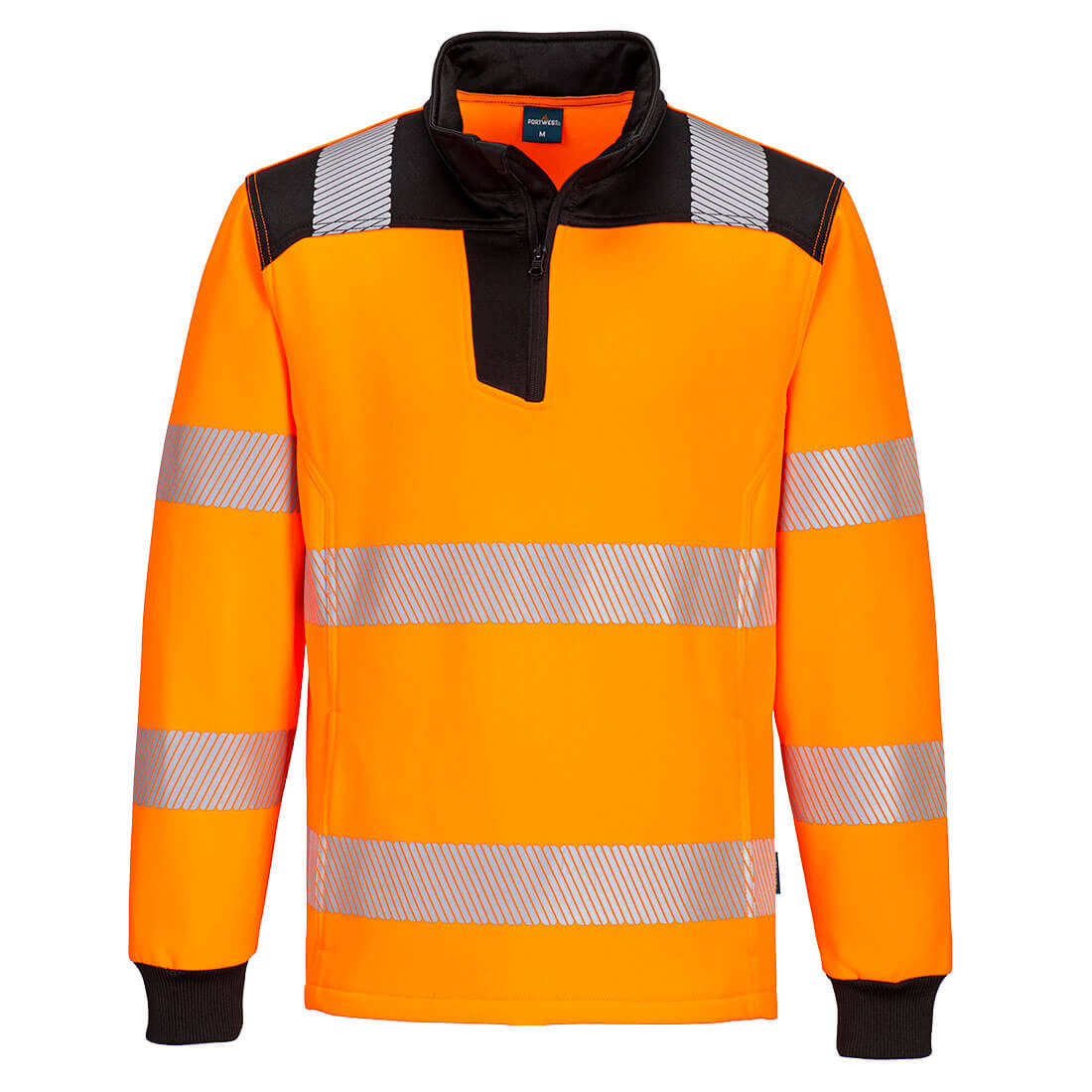 Portwest PW326 — PW3 Hi-Vis 1/4 Zip Sweatshirt