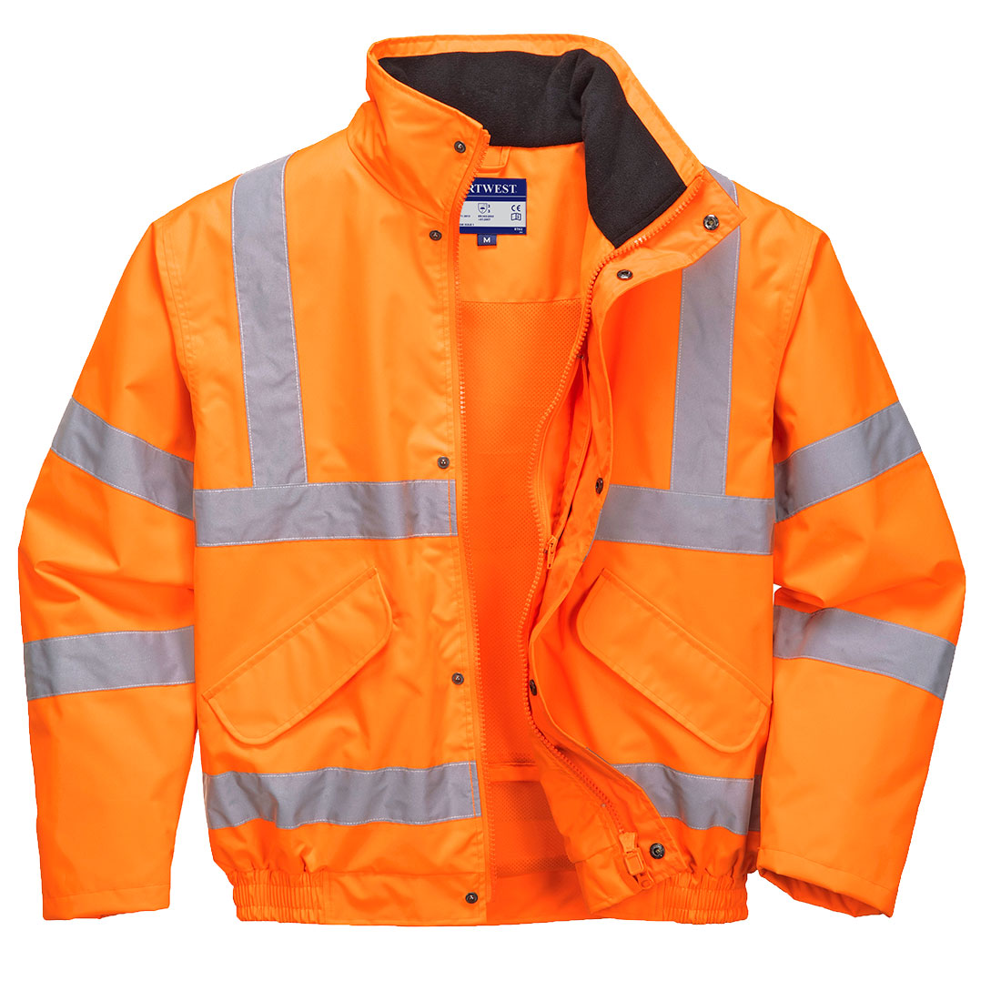Portwest RT62 — Hi-Vis Breathable Rain Bomber Jacket