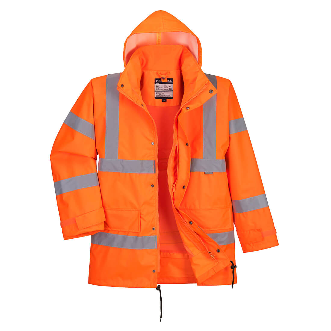 Portwest RT63 — Hi-Vis Breathable Interactive Rain Traffic Jacket