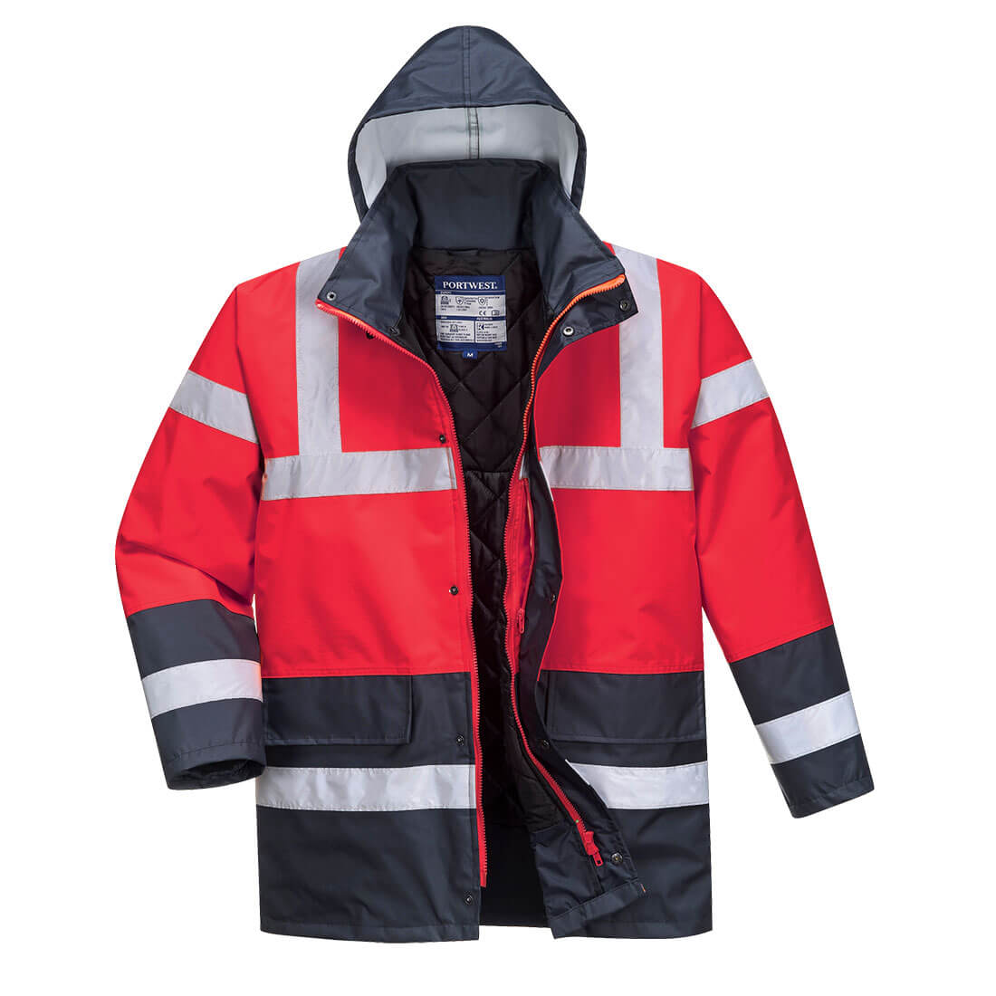 Hi-Vis Contrast Winter Traffic Jacket — Portwest S466