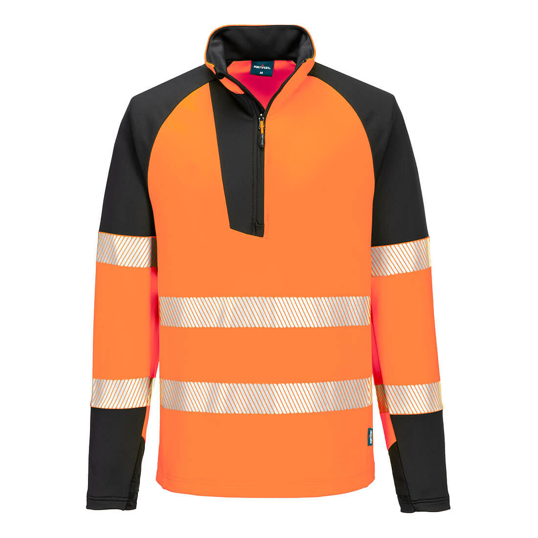 Portwest T172 — PW3 Hi-Vis 1/4 Zip Sweatshirt