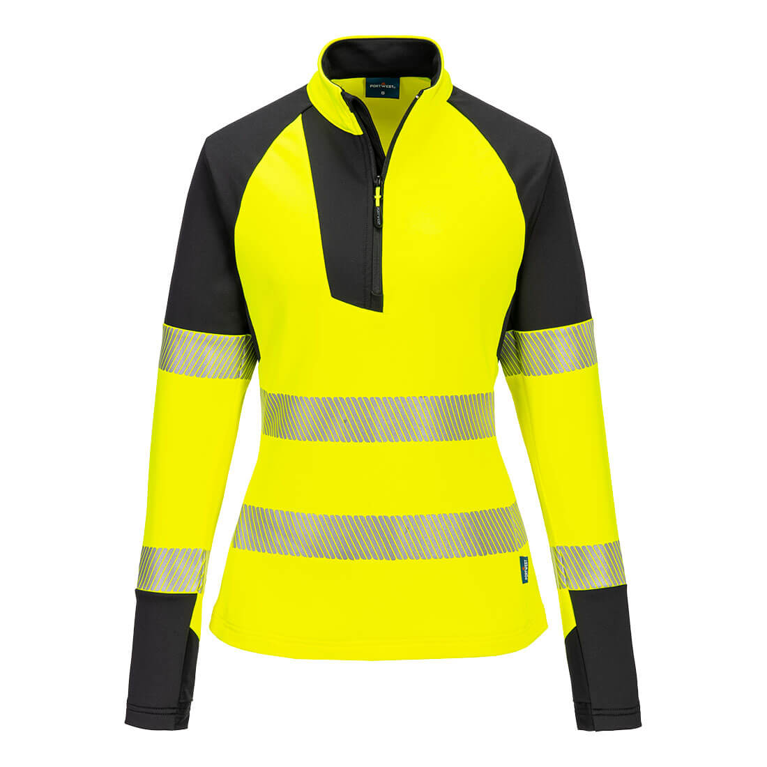Portwest T173 — PW3 Hi-Vis Women's 1/4 Zip Sweatshirt