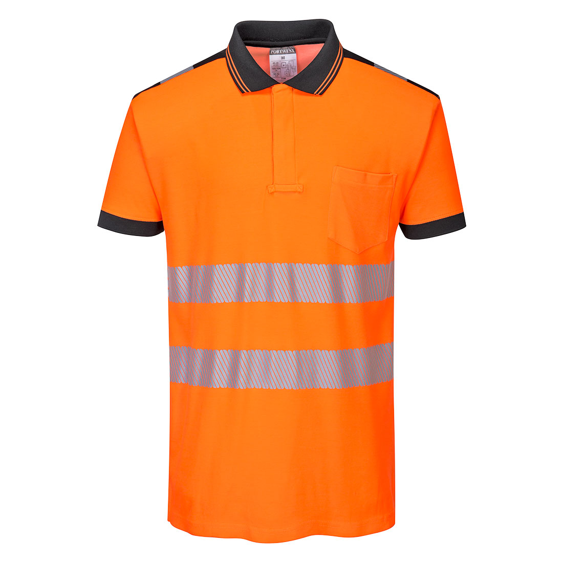 Portwest T180 — PW3 Hi-Vis Cotton Comfort Polo Shirt S/S