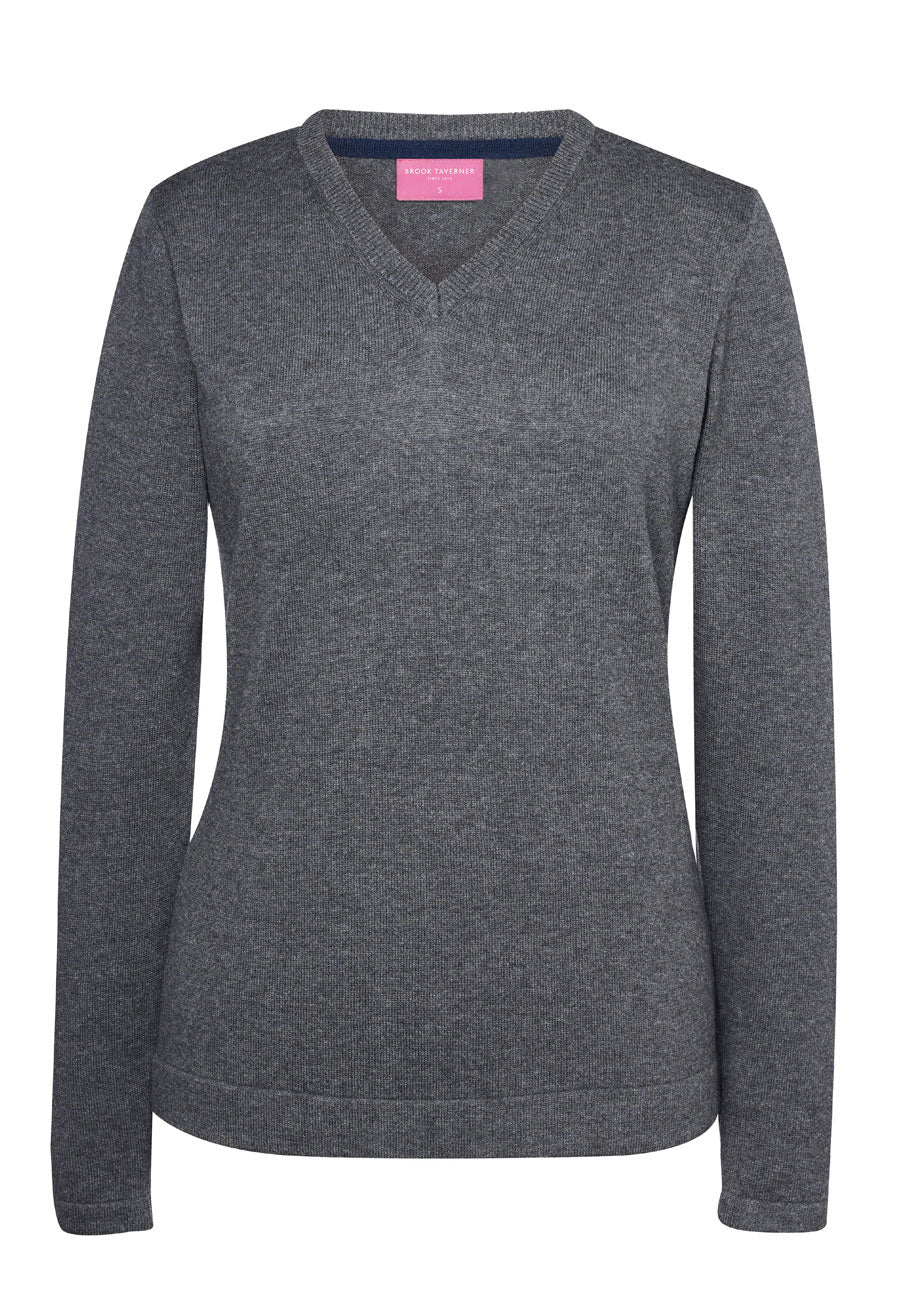 Brook Taverner 2307G — Atlanta V-neck Jumper