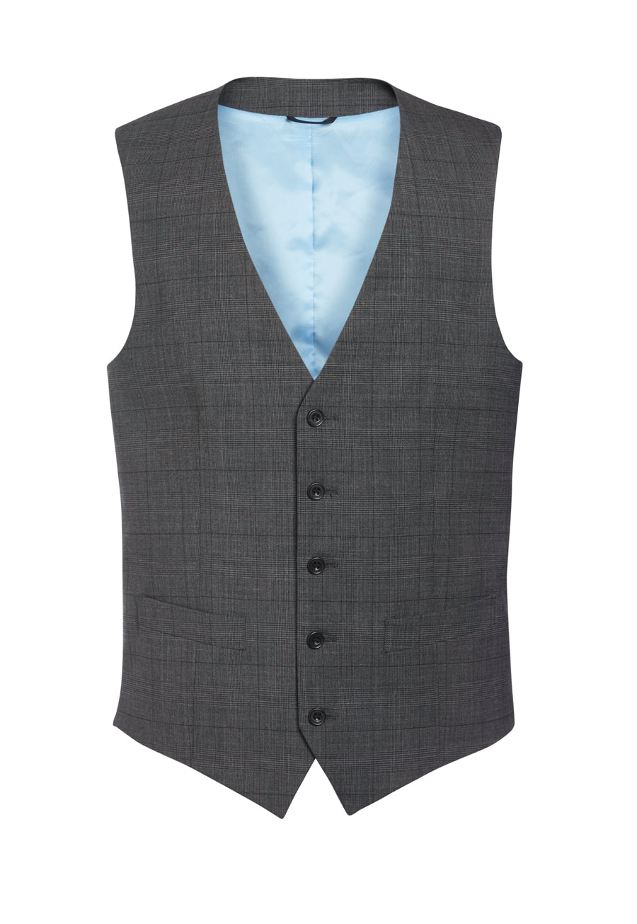 Busso Waistcoat — Grey Check (1540C)