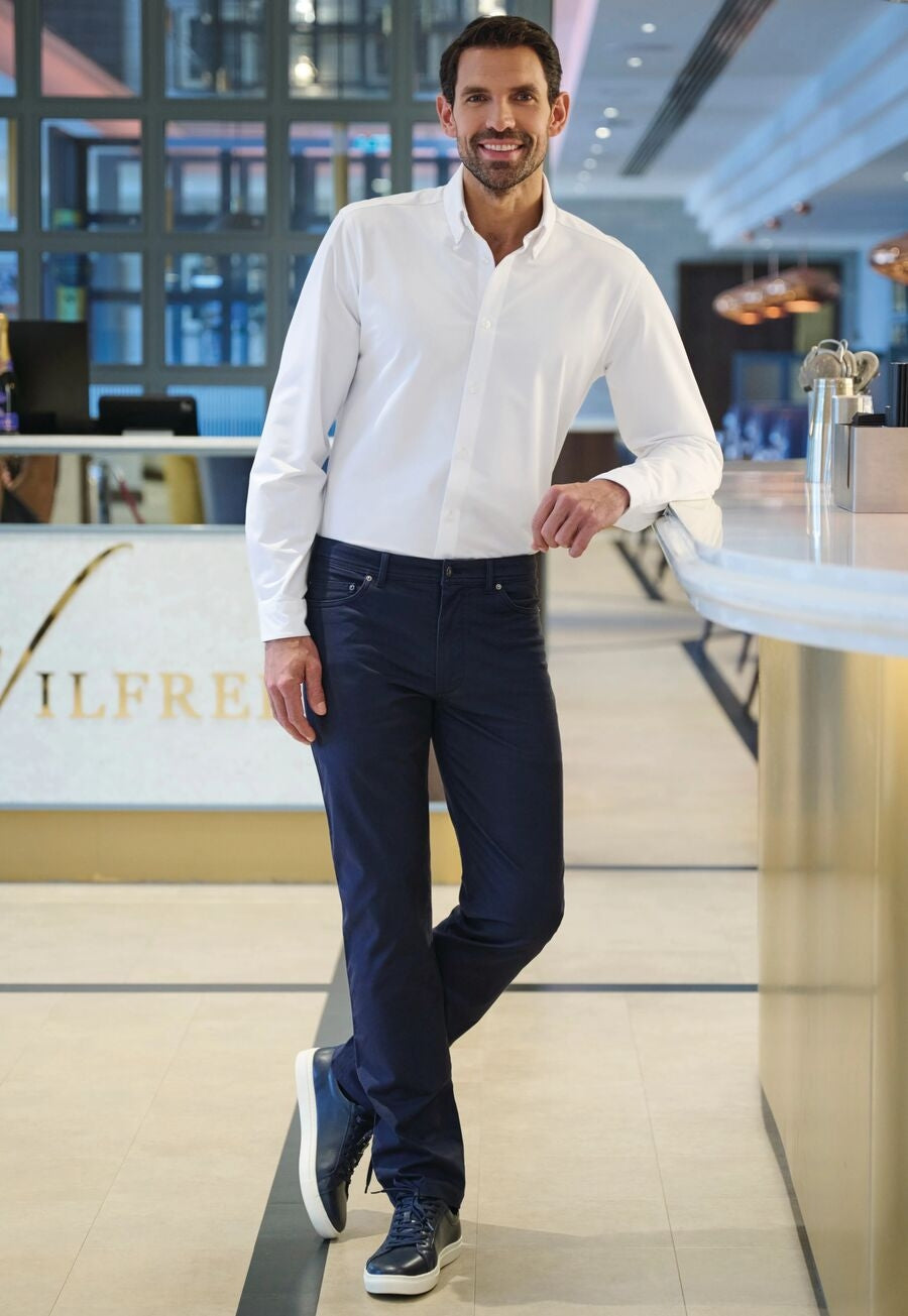 Butler 5 Pocket Chino — Navy (8092A)