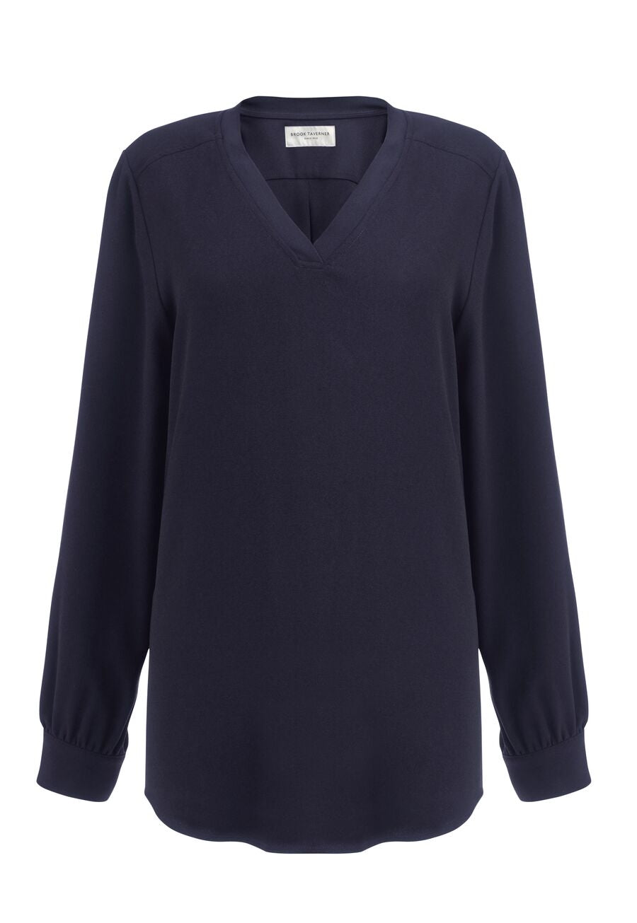 Como Blouse — Navy (2418J)