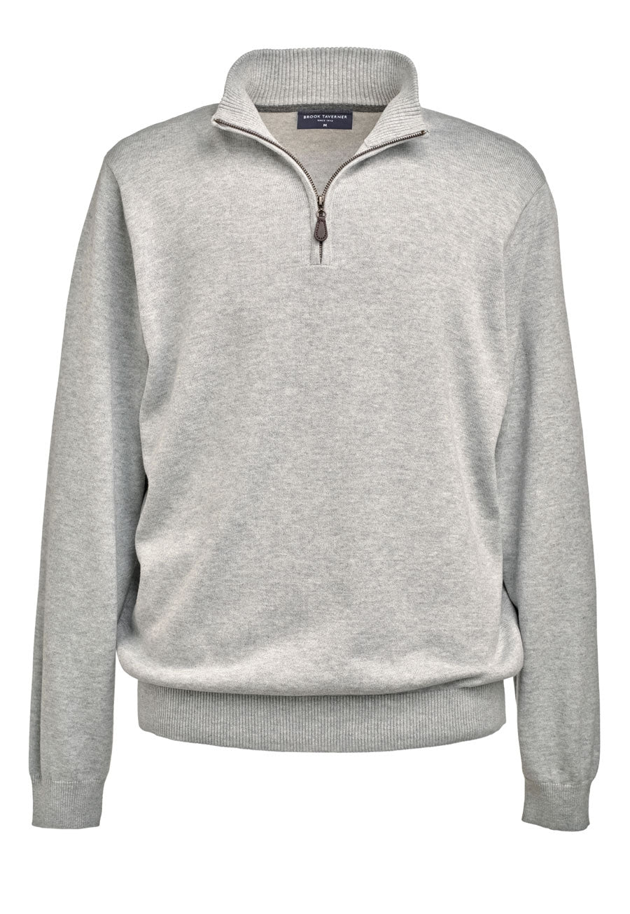Dallas 1/4 zip Jumper — Silver (7898G)