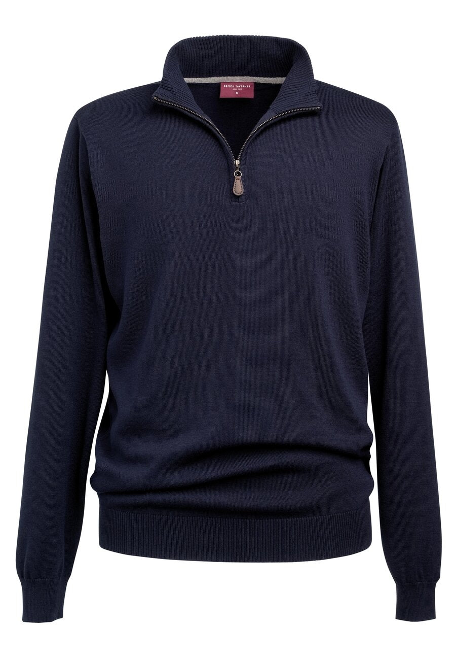 Dallas 1/4 zip Jumper — Navy (7898A)