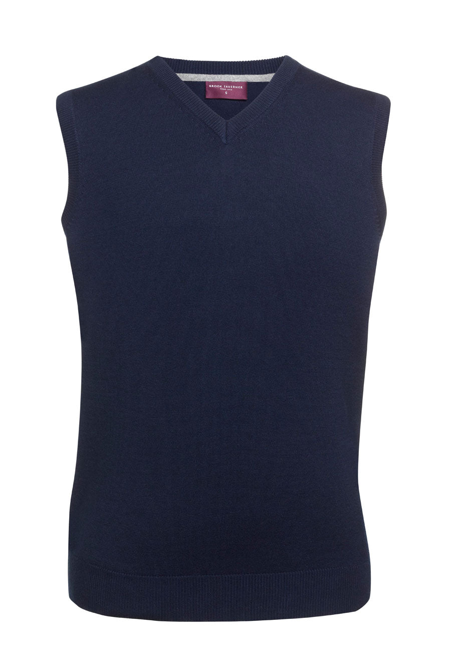 Detroit V-neck Slipover — Navy (7819A)