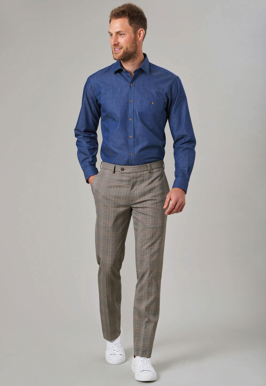 Fabian Trouser — Grey Check (8934C)