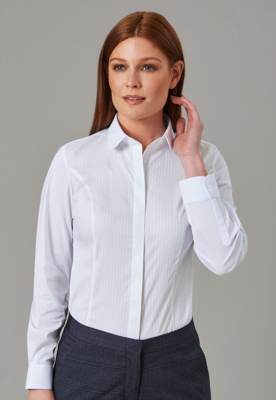 White with front panel design