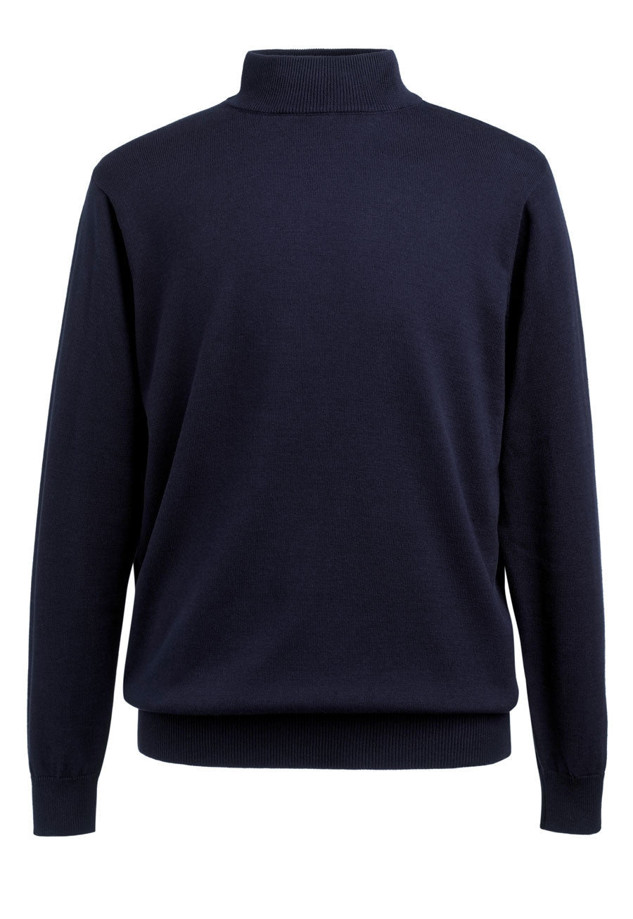 Franklin Turtleneck Jumper — Navy (4561A)