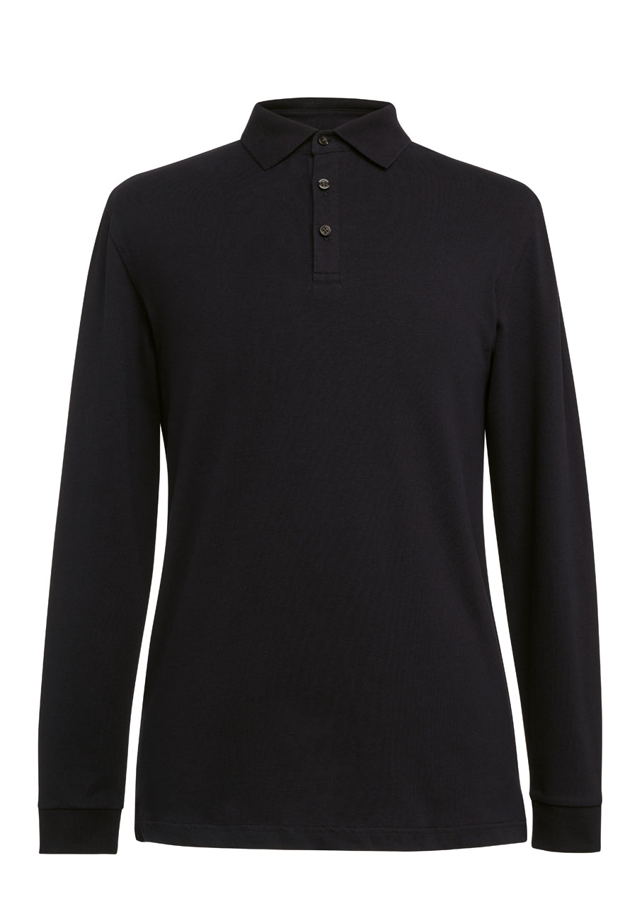 Frederick Premium Cotton Polo — Black (4222D)
