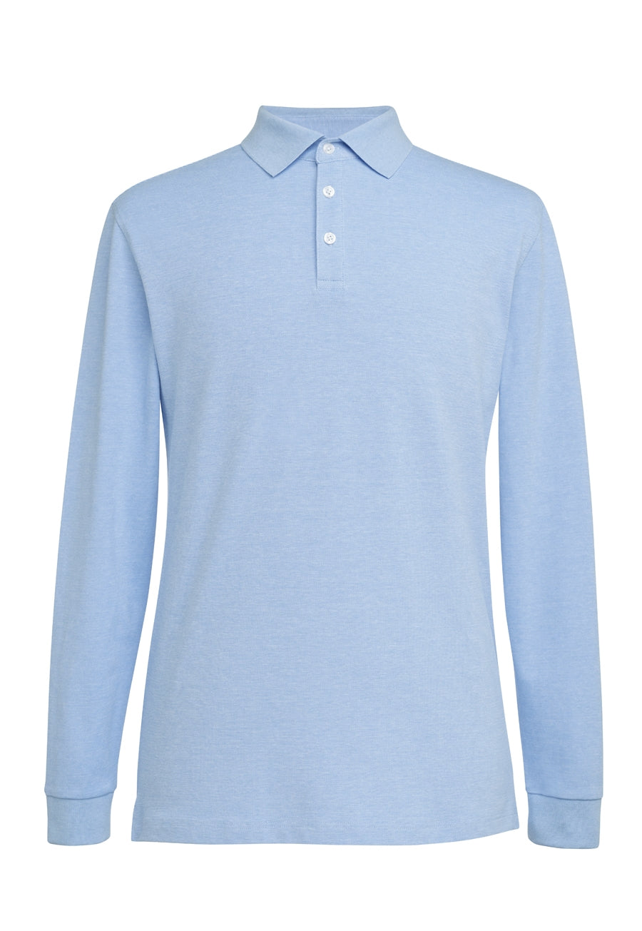 Frederick Premium Cotton Polo — Sky Marl (4222E)