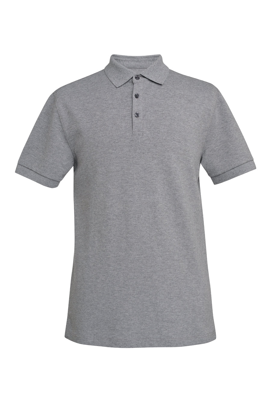 Hampton Premium Cotton Polo — Grey Marl (4223C)