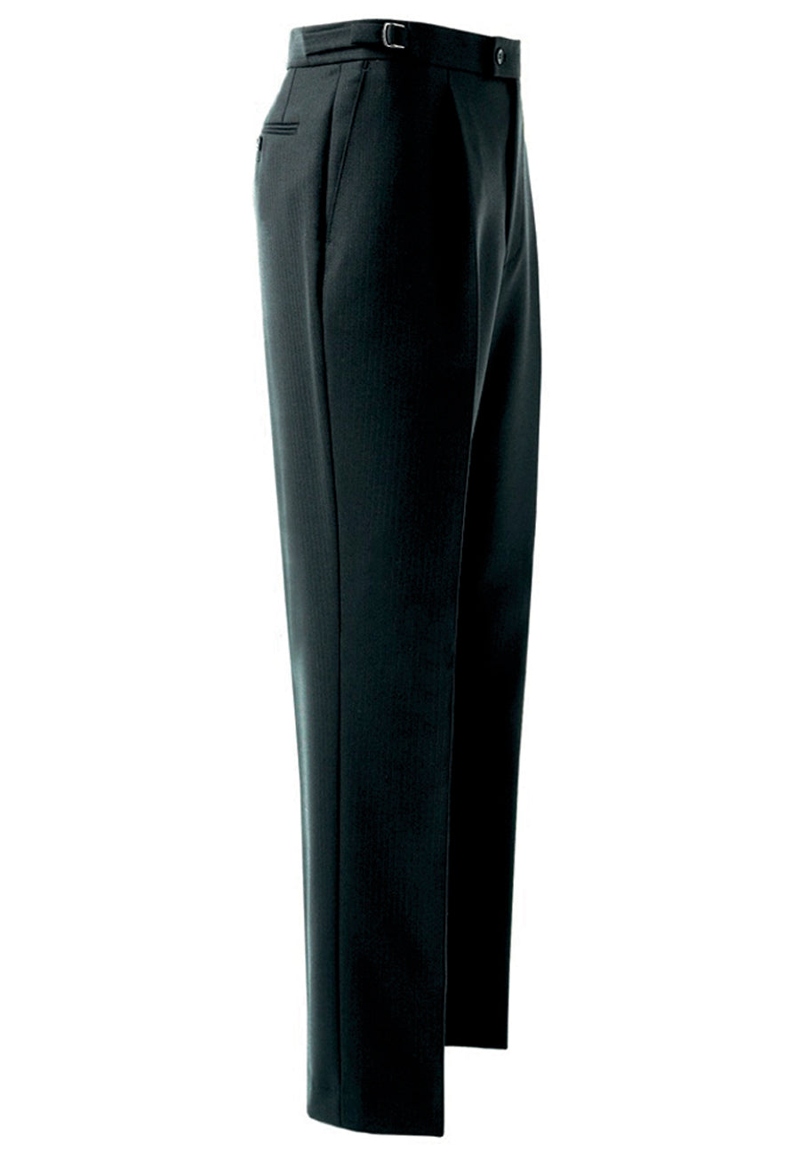 Herringbone Trouser — Black h/b (8702A)