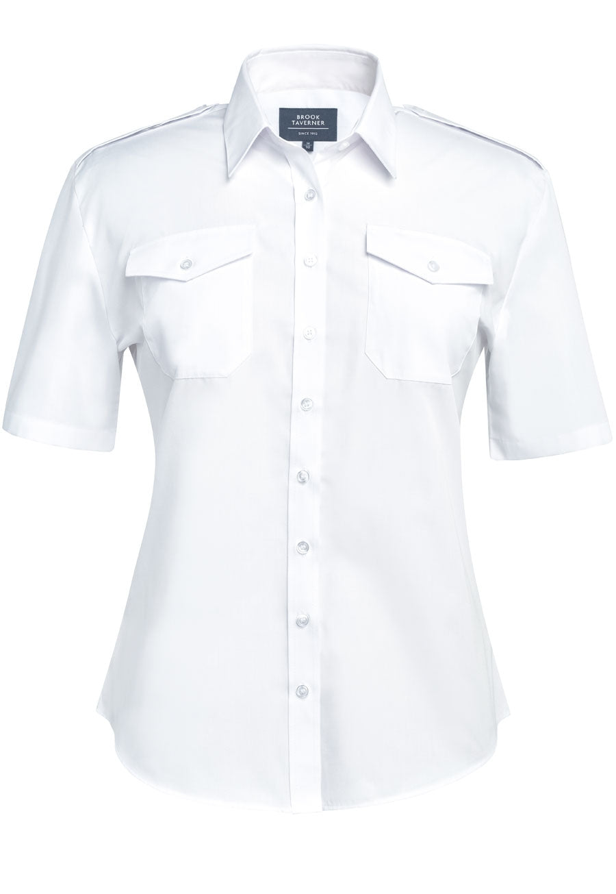 Hestia Pilot Shirt — White (2395A)