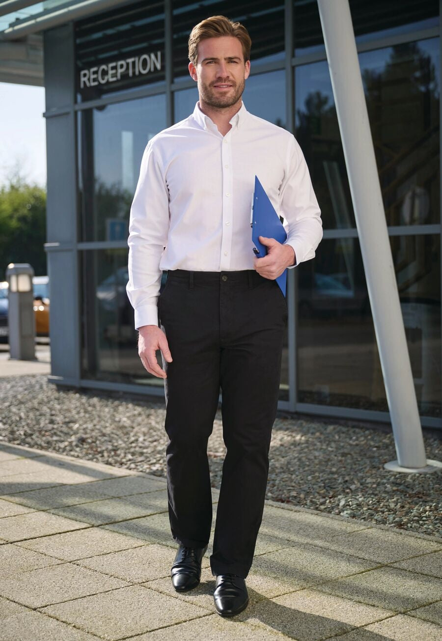 Leo Classic Fit Chino — Black (8059D)
