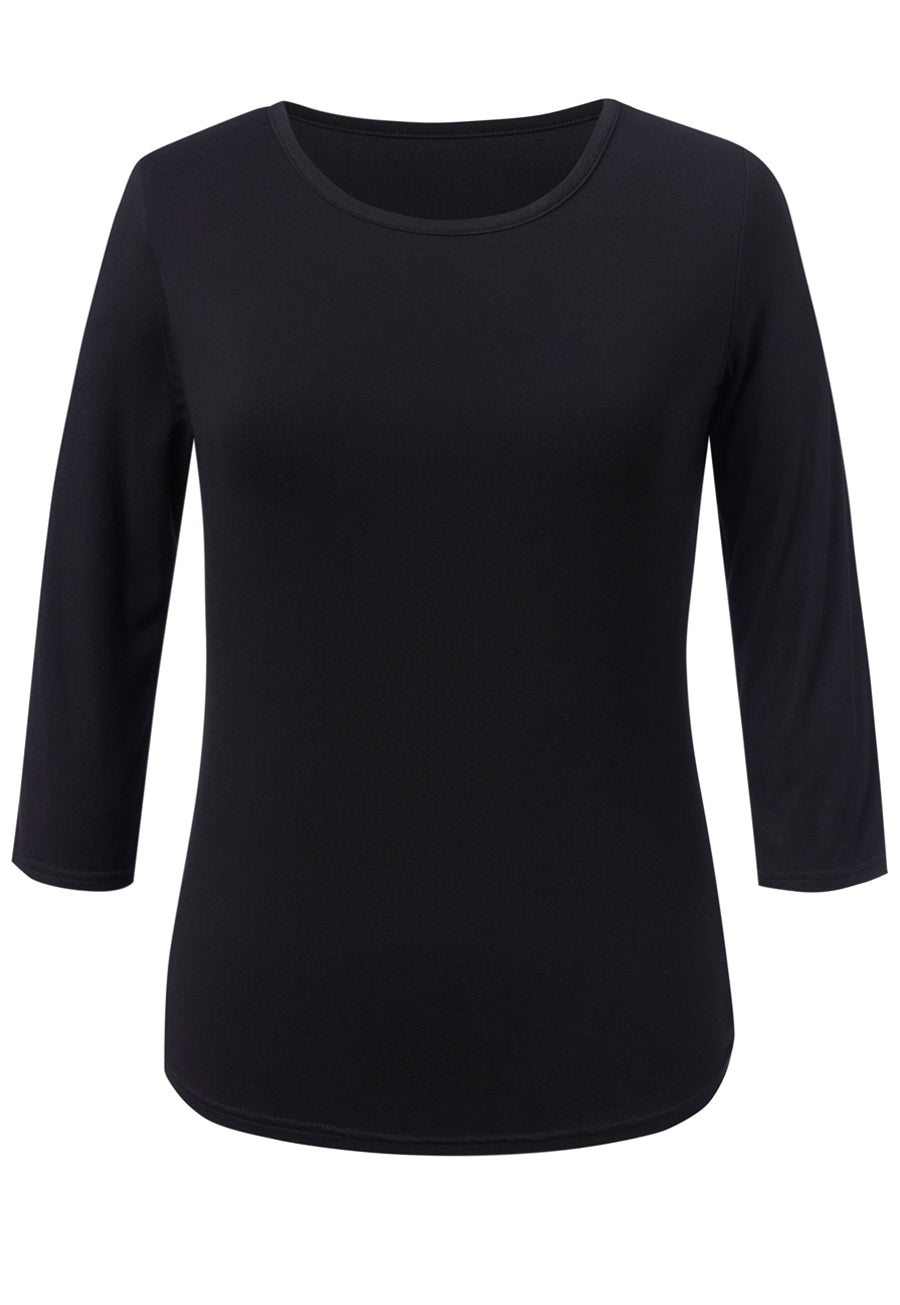 Mira Stretch top — Black (2266D)