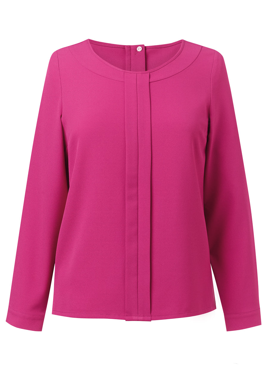 Roma Blouse — Fuchsia (2279A)