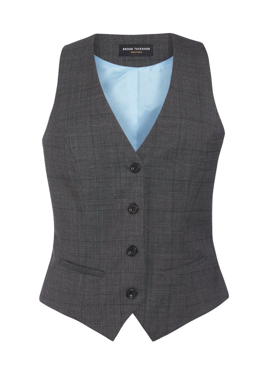 Scapoli Waistcoat — Grey Check (2334C)