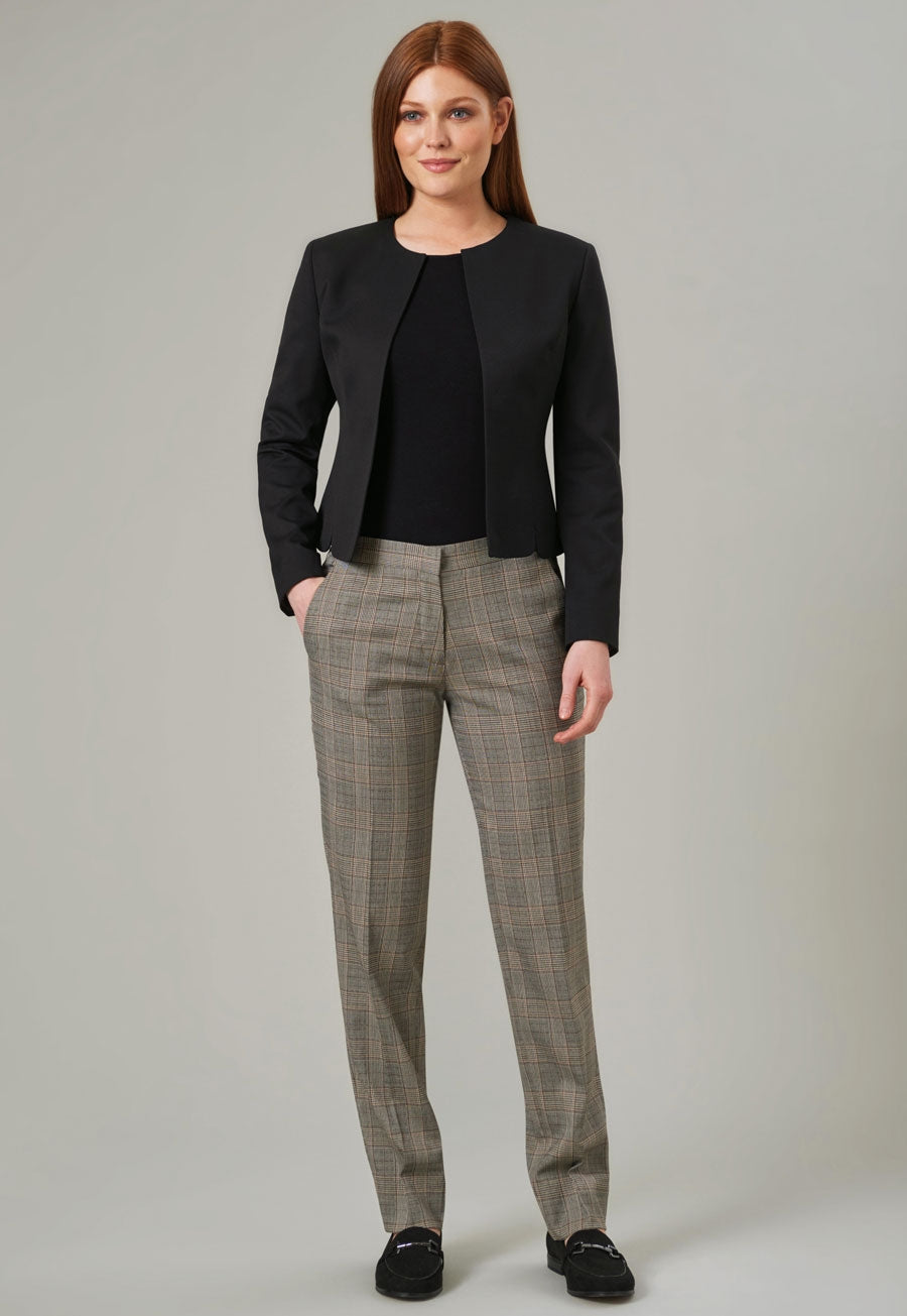 Stella Trouser — Grey Check (2364C)