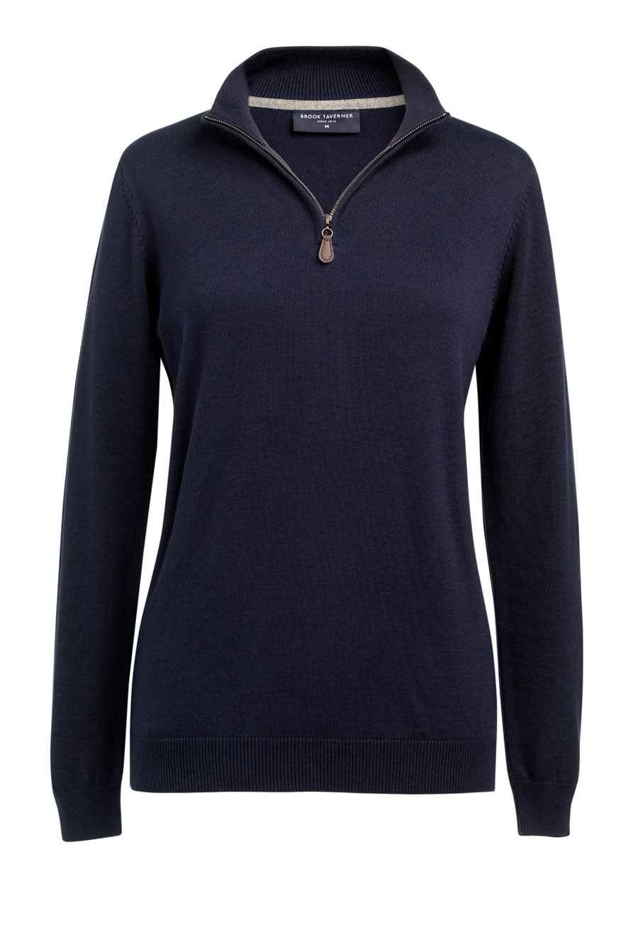 Taylor 1/4 Zip Jumper — Navy (2388A)