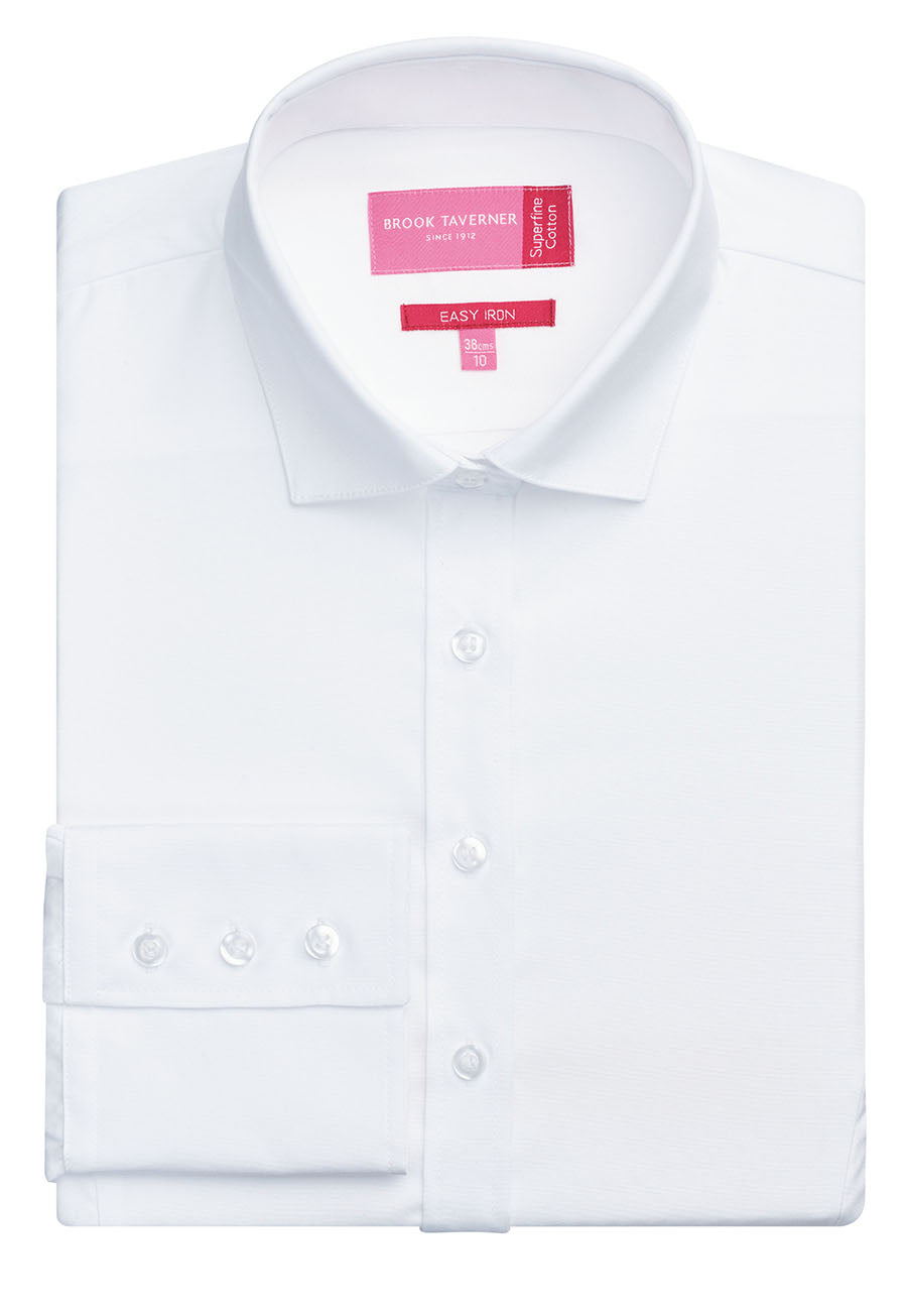 Treviso Blouse — White Poplin (2244A)