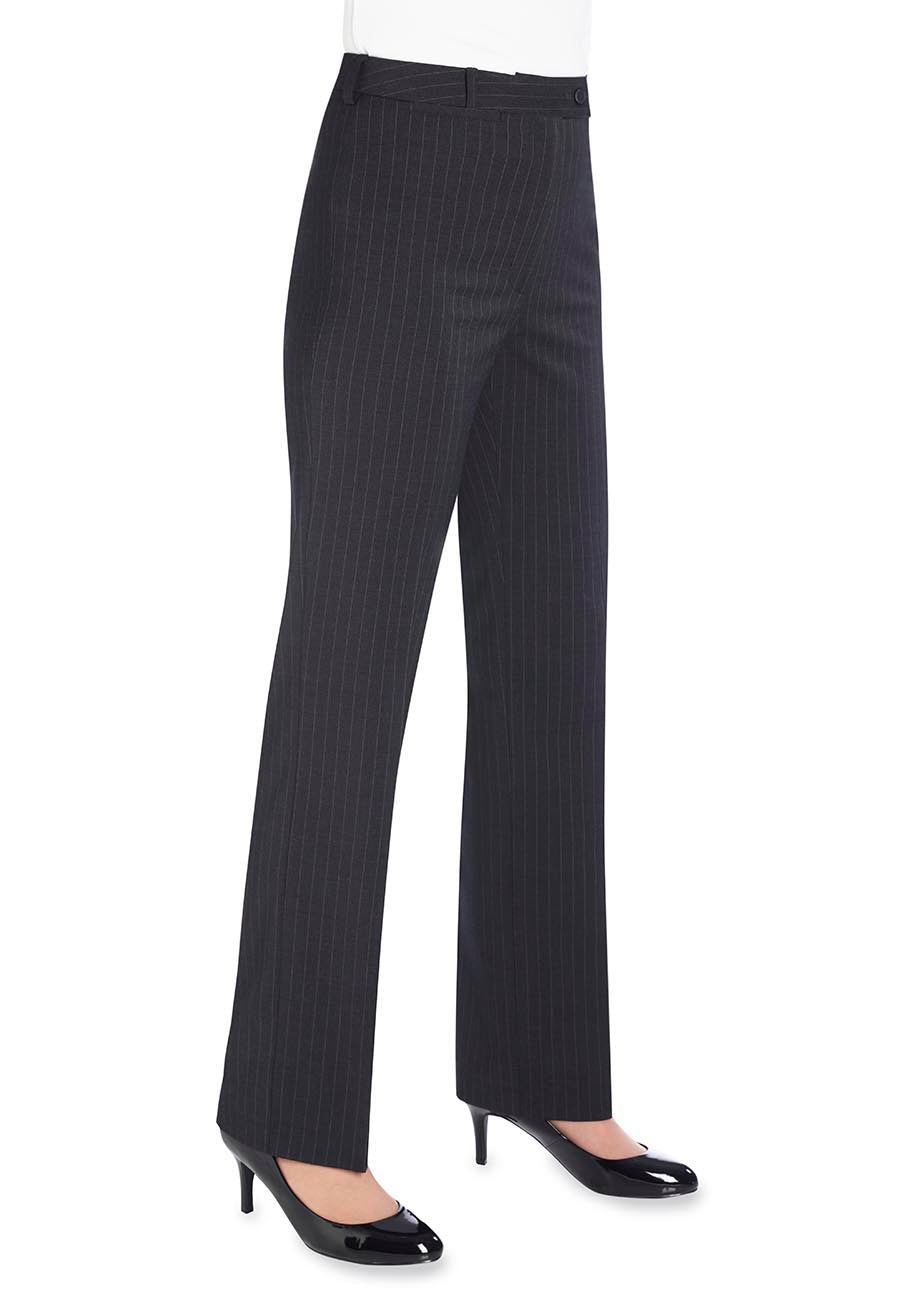 Varese Trouser — Charcoal Pinstripe (2109F)
