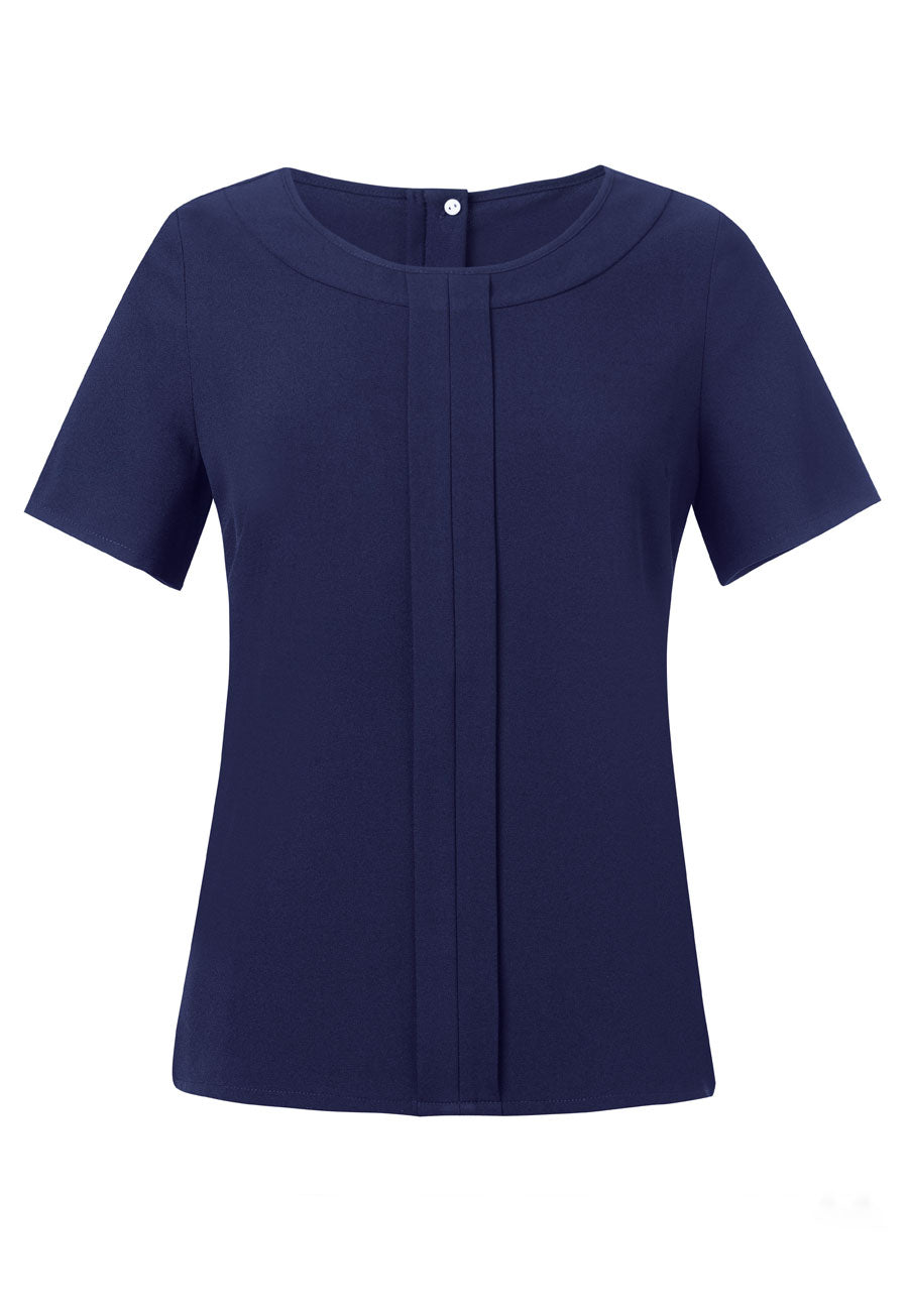 Verona Blouse — Navy (2280J)